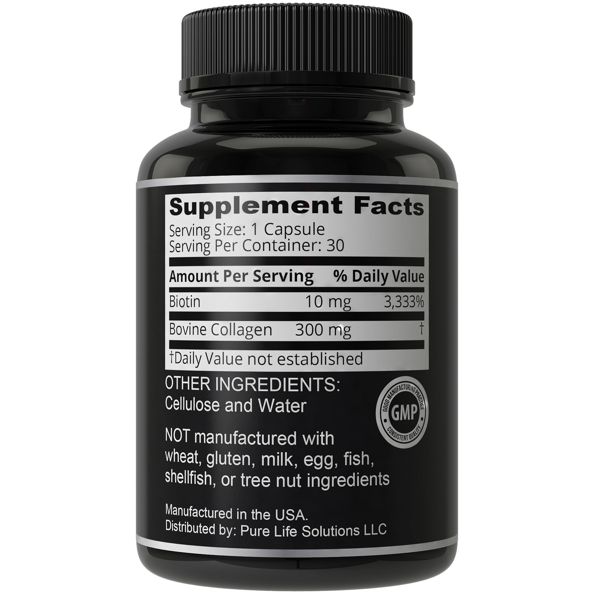 Biotin and Collagen Supplement with 10000mcg Biotin. 2-in-1 Vitamin Complex — Amazon image 6