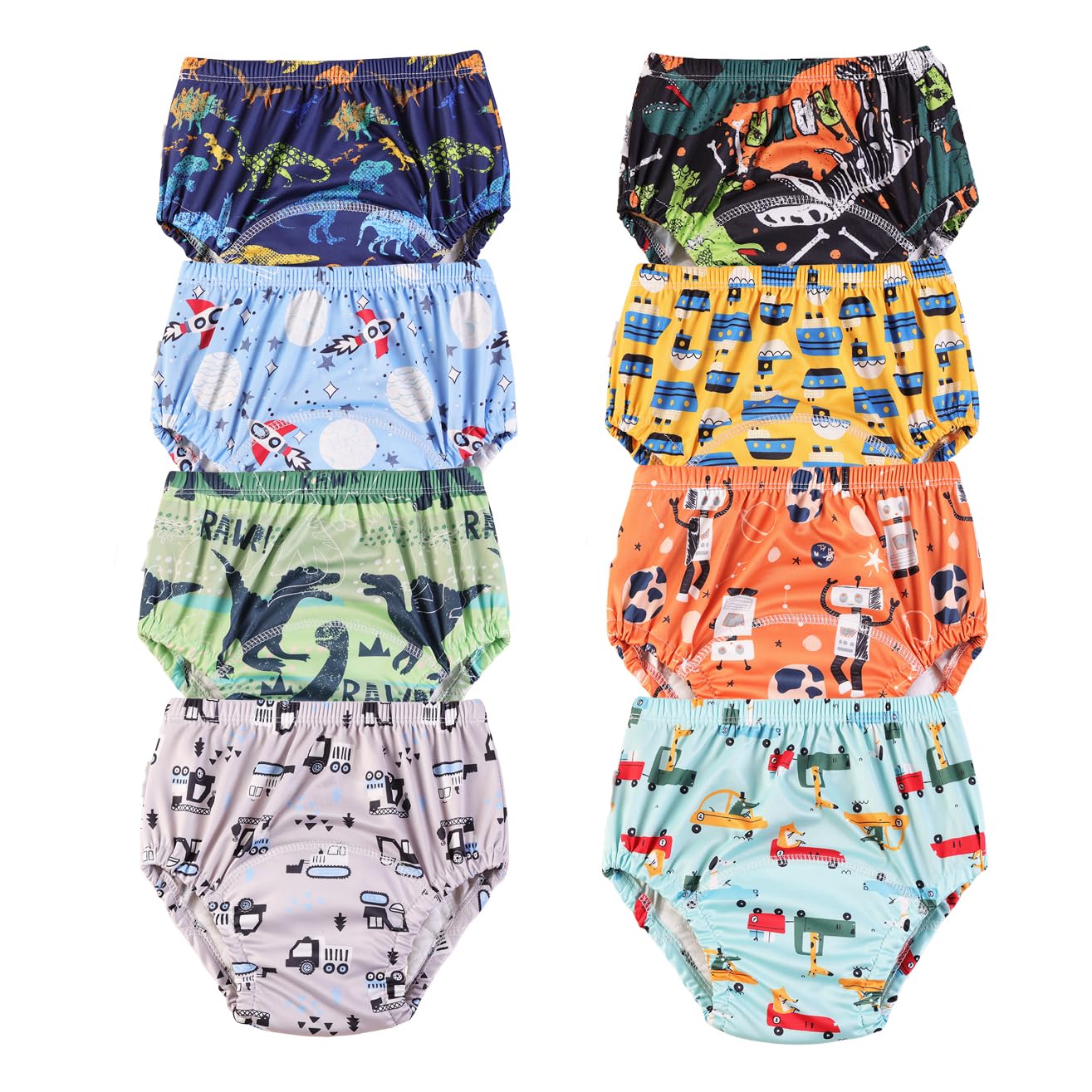 Pack de 6 pantalones de entrenamiento para niños pequeños de 2 a 6 años