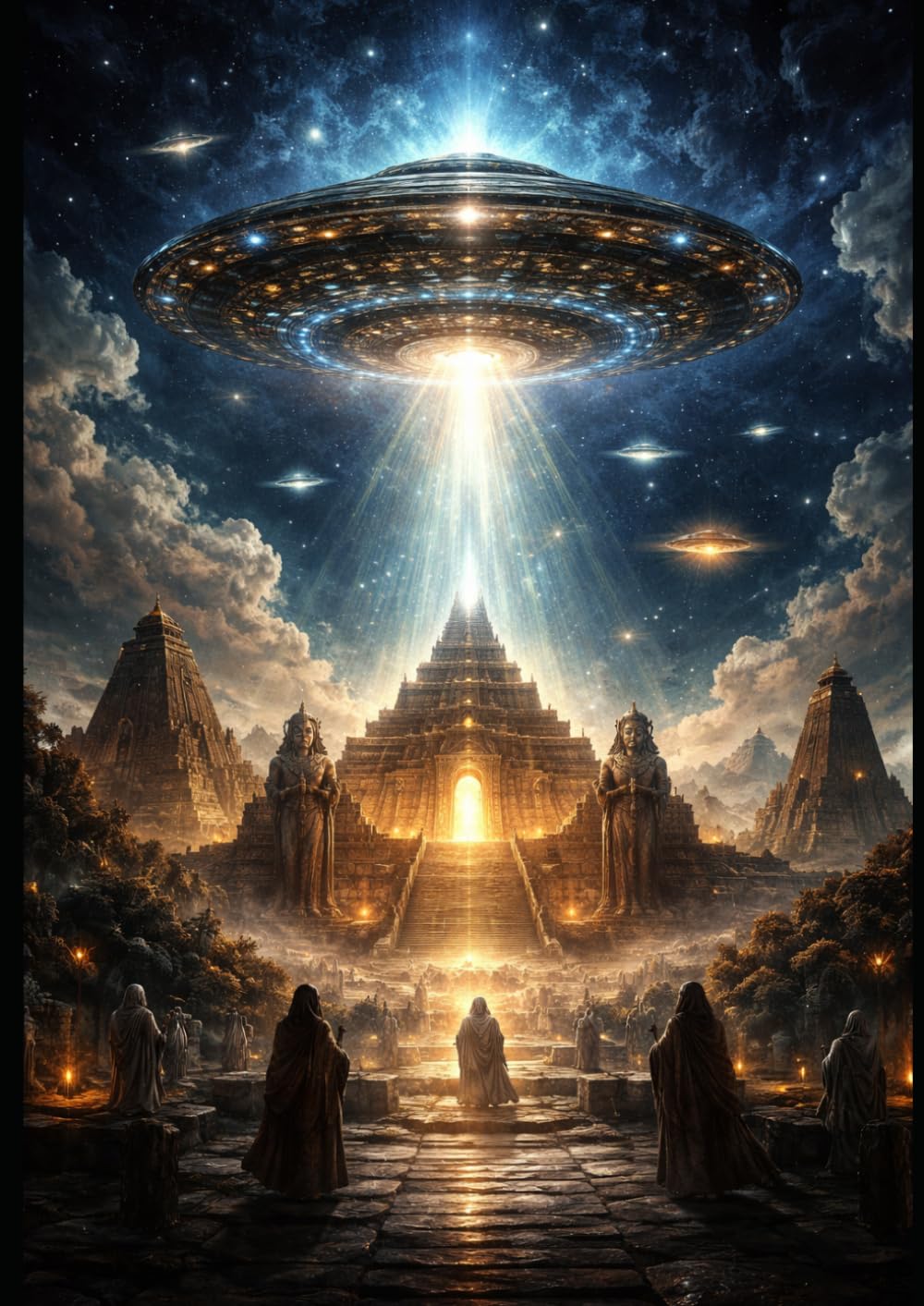 UFO i heliga texter: Himlagudar, icke-mänskliga väsen och möjlig utomjordisk eller extradimensionell kontakt i världens religiösa traditioner