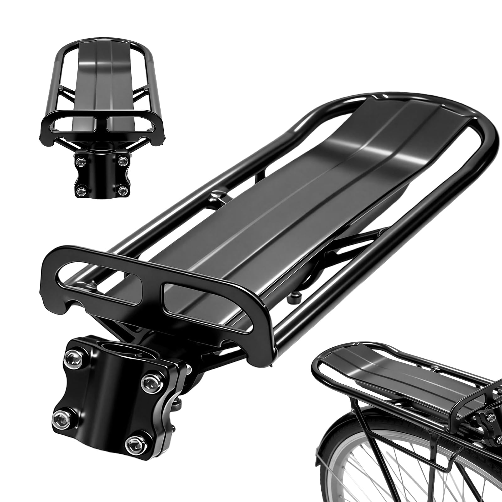 Porte-Bagages Rétractable, 34 X 12 cm Porte Bagage Vélo Arrière, Porte-Bagages Universel, Porte-Vélos Arrière VTT Porte-Bagage arrière pour Vélo pour VTT, Vélos de Route, Vélos électrique