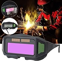 Vista 1 de OhMill Gafas de soldadura con oscurecimiento automático solar, gafas panorámicas antirreflejos, gafas de seguridad para soldador, máscara