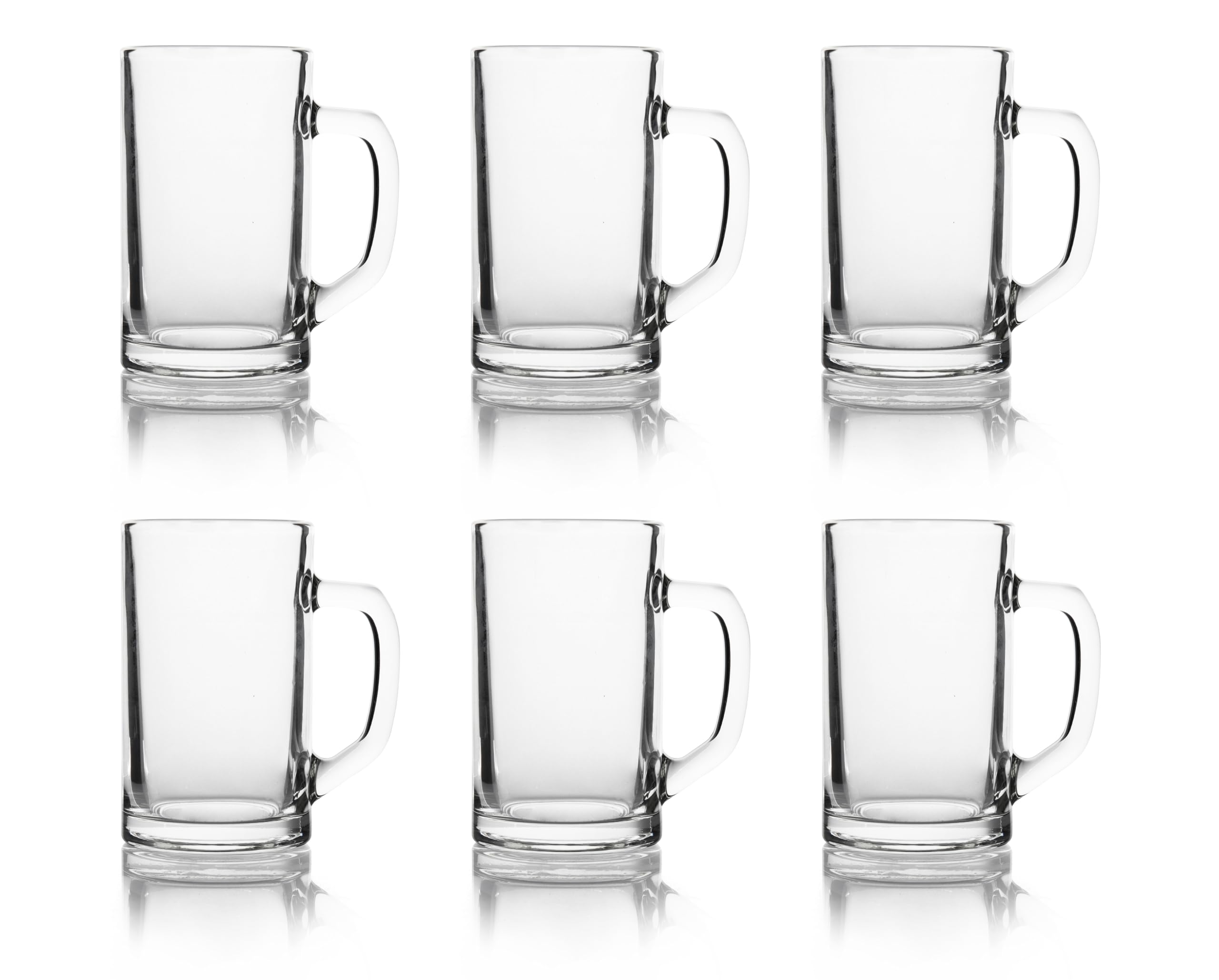 Excelsa Transparente Hamburgo - Juego De 6 Vasos De Cerveza, Cristal 32 Cl