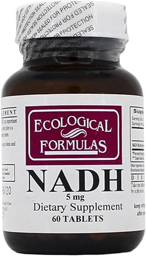 NADH 5 mg 60 comprimidos - 2 Pack - Fórmulas ecológicasInvestigación cardiovascular