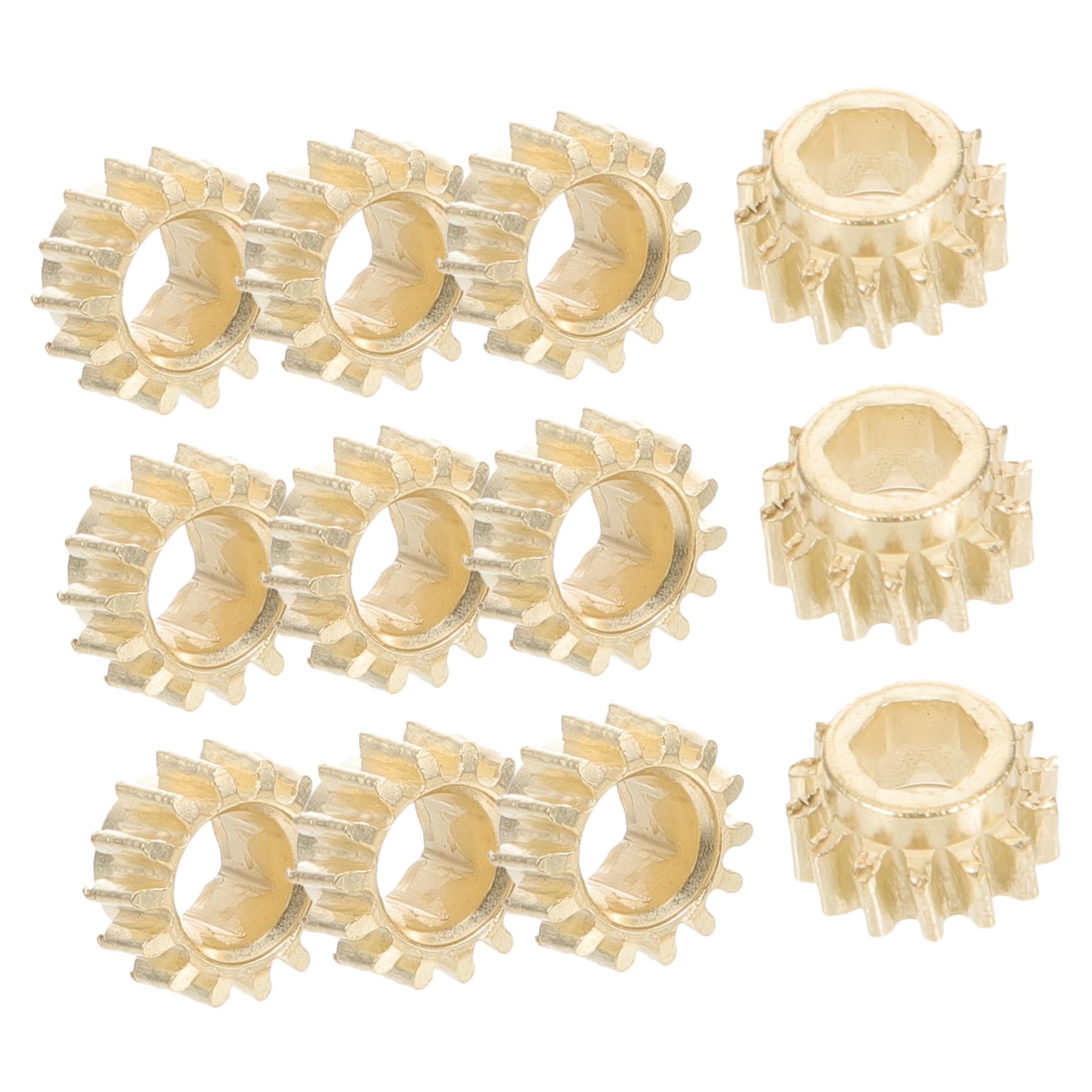 Clavijas de Afinación Doradas para Guitarra Clásica 12 Piezas de Metal Agujero Hexagonal y Relación 1:14, Prácticas y Resistentes para Accesorios de Guitarra
