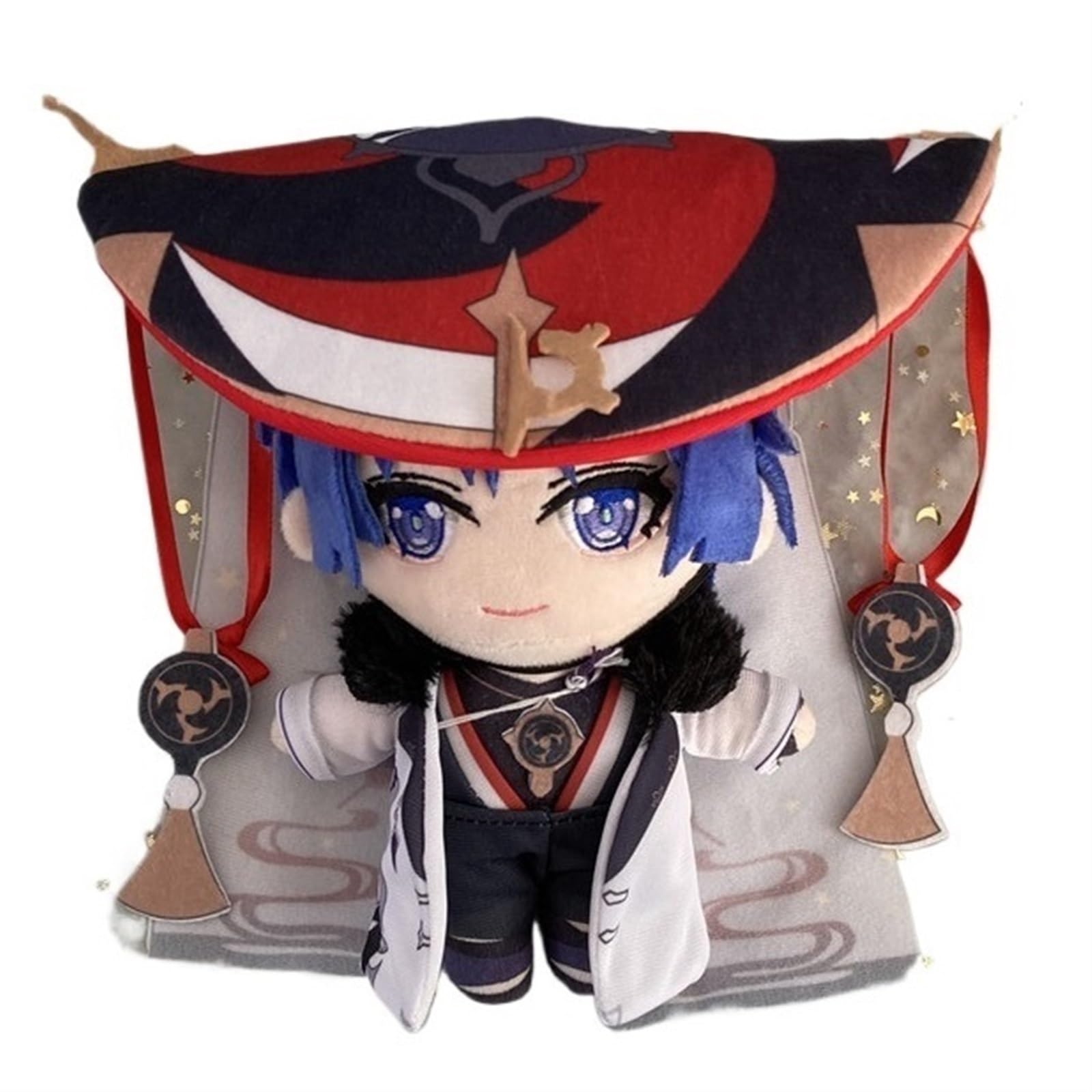 KUKUShining Genshin Plush, 20CM Soft Anime Impact Figure Stuffed Plushie Cute Cartoon Toy Doll For Gamer Fans Gifts(Balladeer)