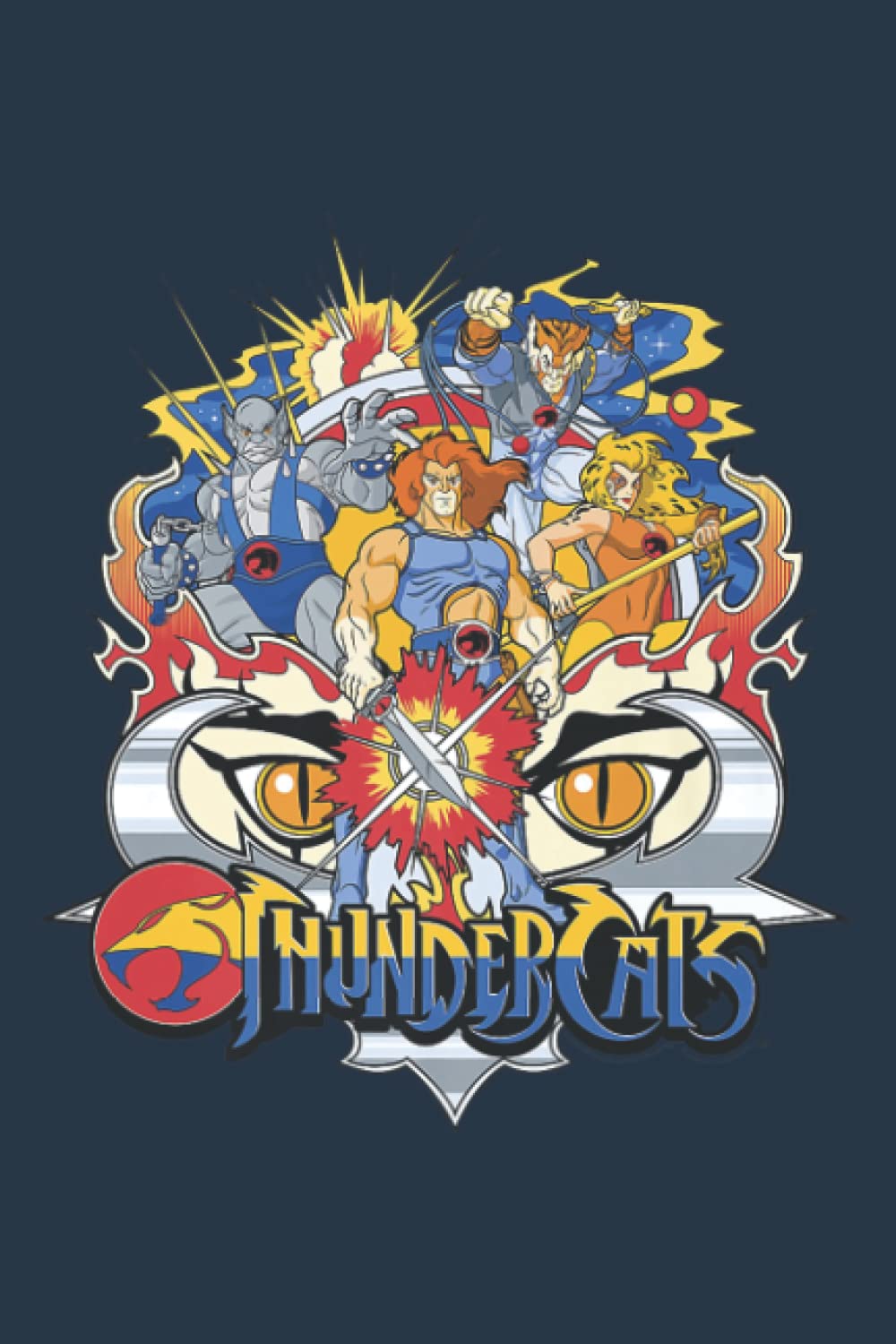 ThunderCats Group Shot Logo Badge: Journal notebook, size 6 x 9 inches, 116 Pages