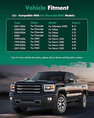 Miniatura 7 de SCITOO Espejo retrovisor lateral derecho del pasajero para 1999-2007 para Chevy Silverado Pickup 2000 para Chevy Suburban 1999-2006 para GMC Sierra