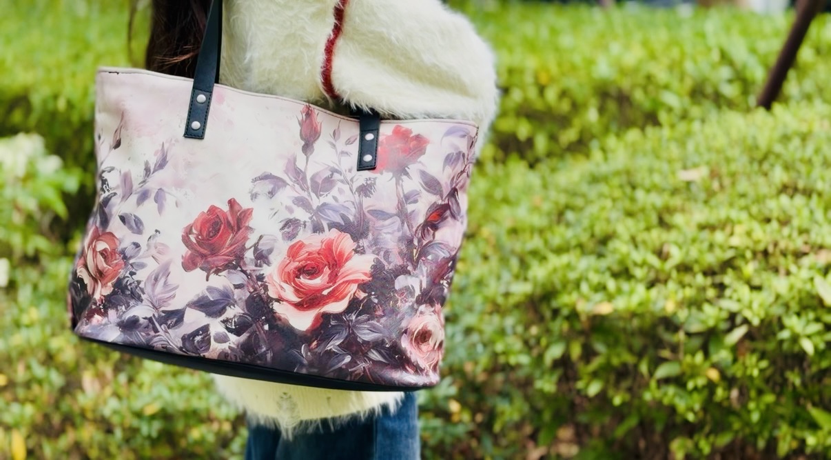 Bolso Tote de Cuero para Mujer con Cierre y Correa de Hombro miniatura 7