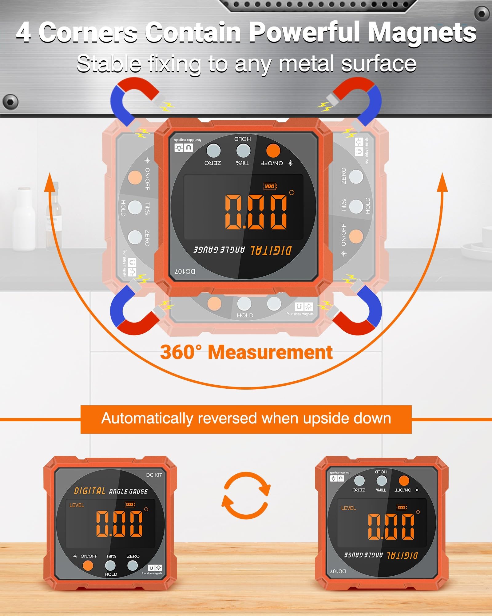 COROLLATA Digital Angle Finder - Laser Level & Magnet -4
