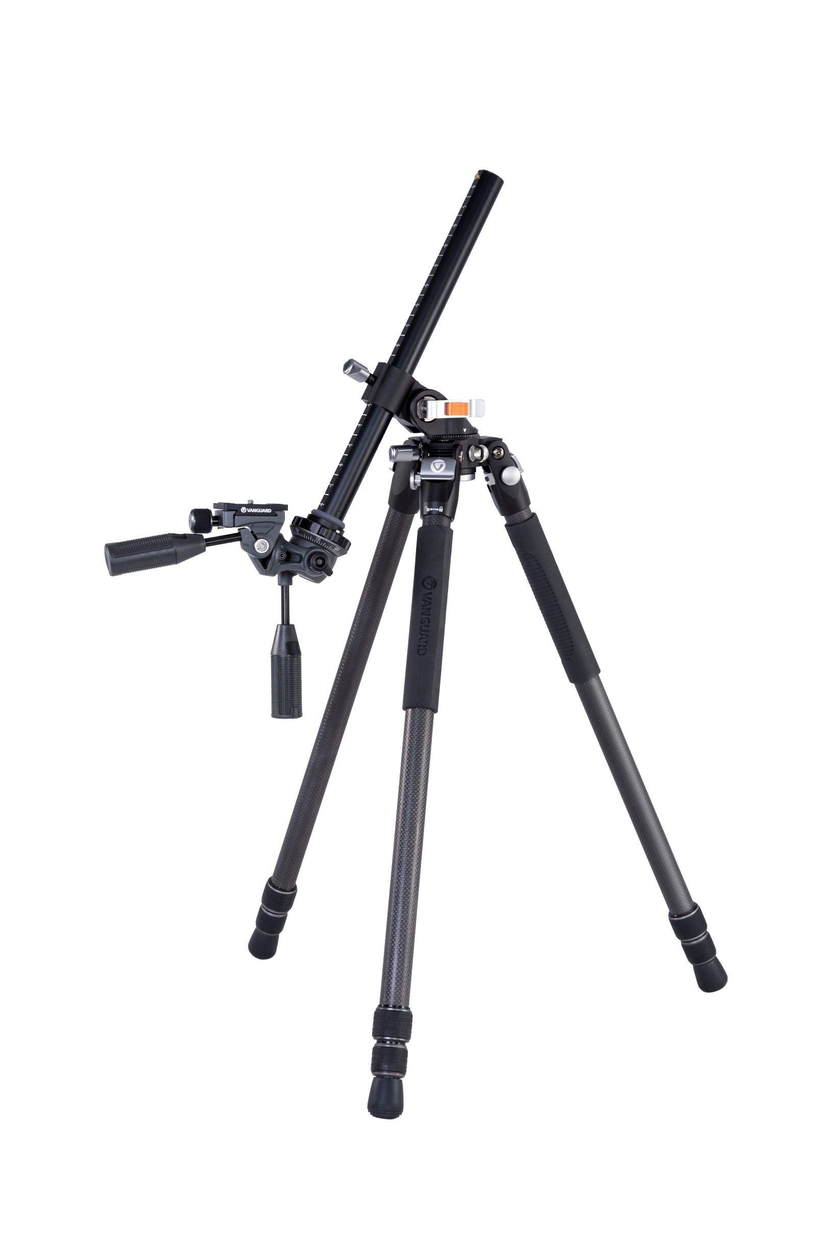 Treppiede Vanguard VEO3+ 263CB In Carbonio - Colonna Multi-Angolo, Convertibile In Monopiede, Testa A Sfera Inclusa, Carico 15kg - 2