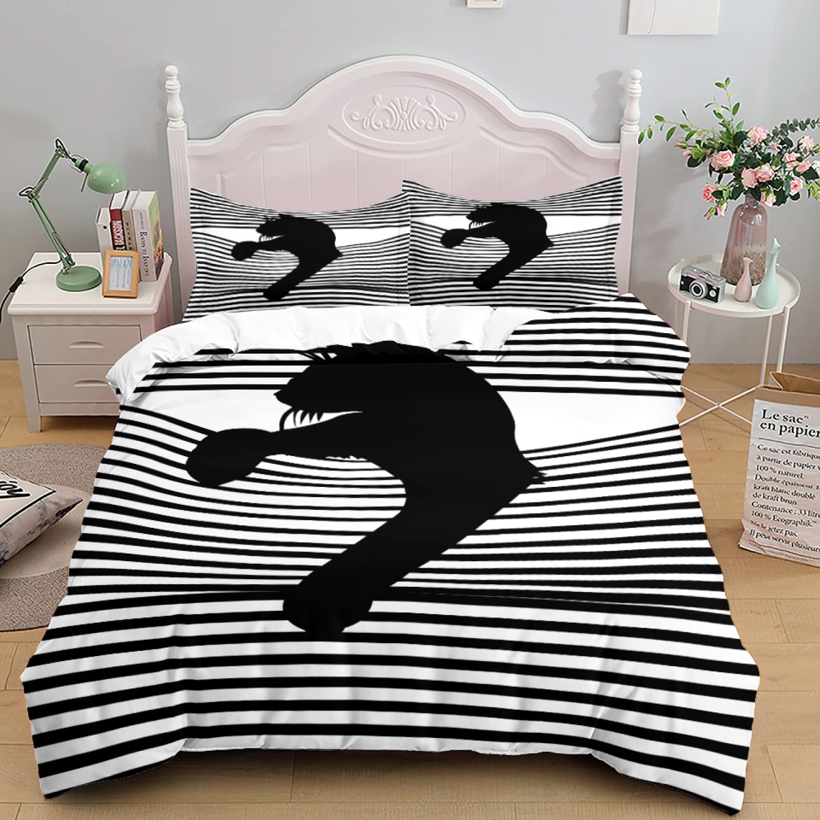 Housse de couette 90x190 cm style graphique pour moderniser une chambre d'ado