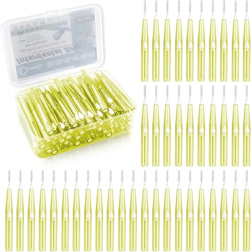 Miniatura 8 de 60 piezas de repuesto de palillo de dientes suave, cepillo interdental tipo empuje-tiro, herramienta de limpieza de dientes, cabezal de hilo dental,