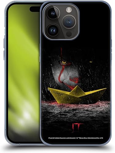 Miniatura 1 de Head Case Designs Funda de gel suave con licencia oficial de la película de TI Pennywise 2 Graphics compatible con Apple iPhone 15 Pro Max