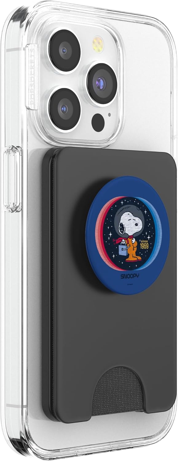 Peanuts Snoopy in Space 1969 PopSockets PopWallet for MagSafe