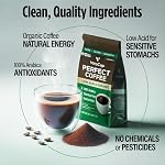 VitaCup Perfect Haricots de café à faible teneur en acide, USDA Produits biologiques & Commerce équitable, sans mycotoxine, Roast foncé Guatemala origine unique, propre & Pure, faible acidité, café haricot entier, 11 Onces