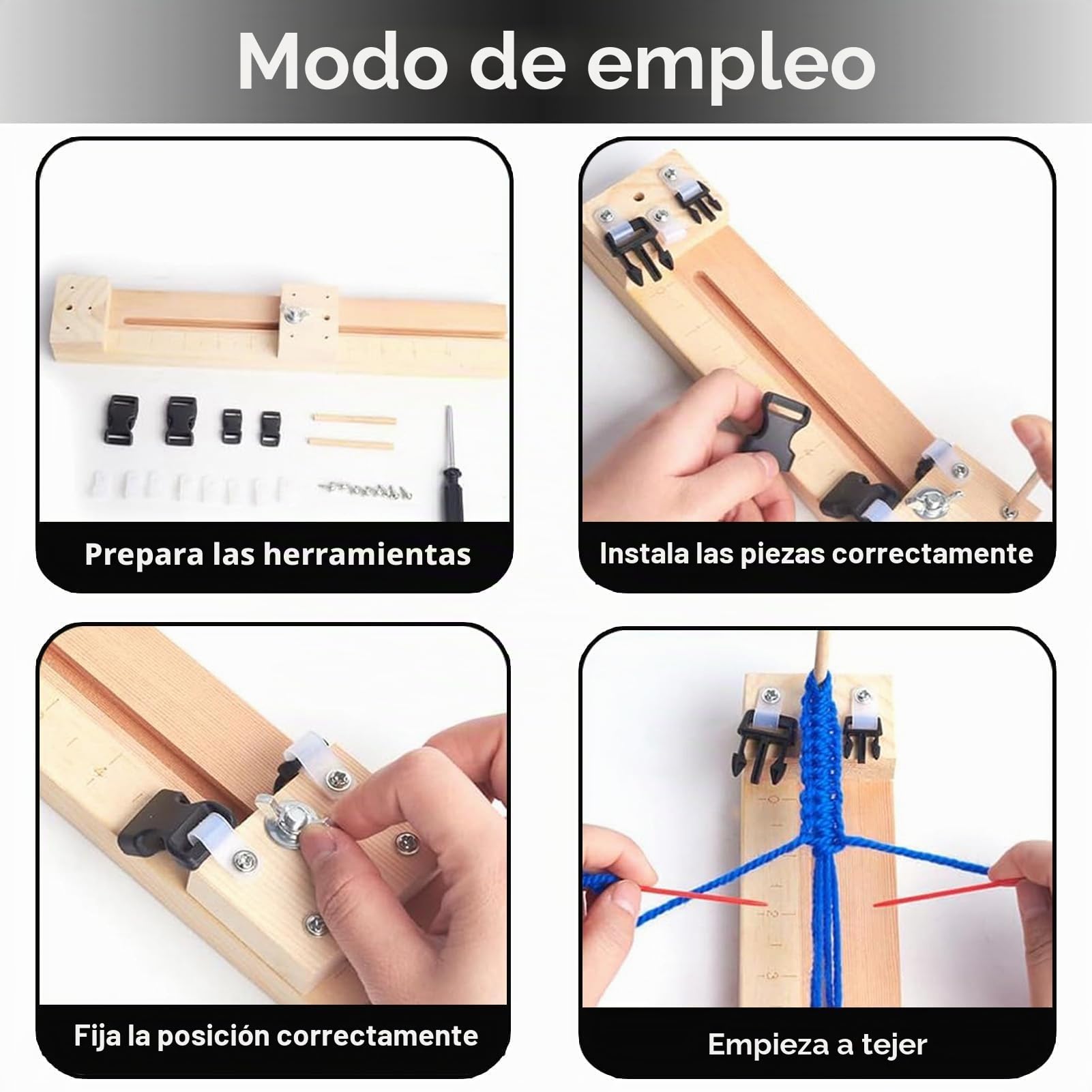 HERCHR Plantilla De Pulsera De Paracord, Kit De Fabricante De Pulseras Ajustable Pulsera Fabricante De Muñequeras Herramienta De Fabricación De Muñequeras Para Hacer Pulseras De Bricolaje