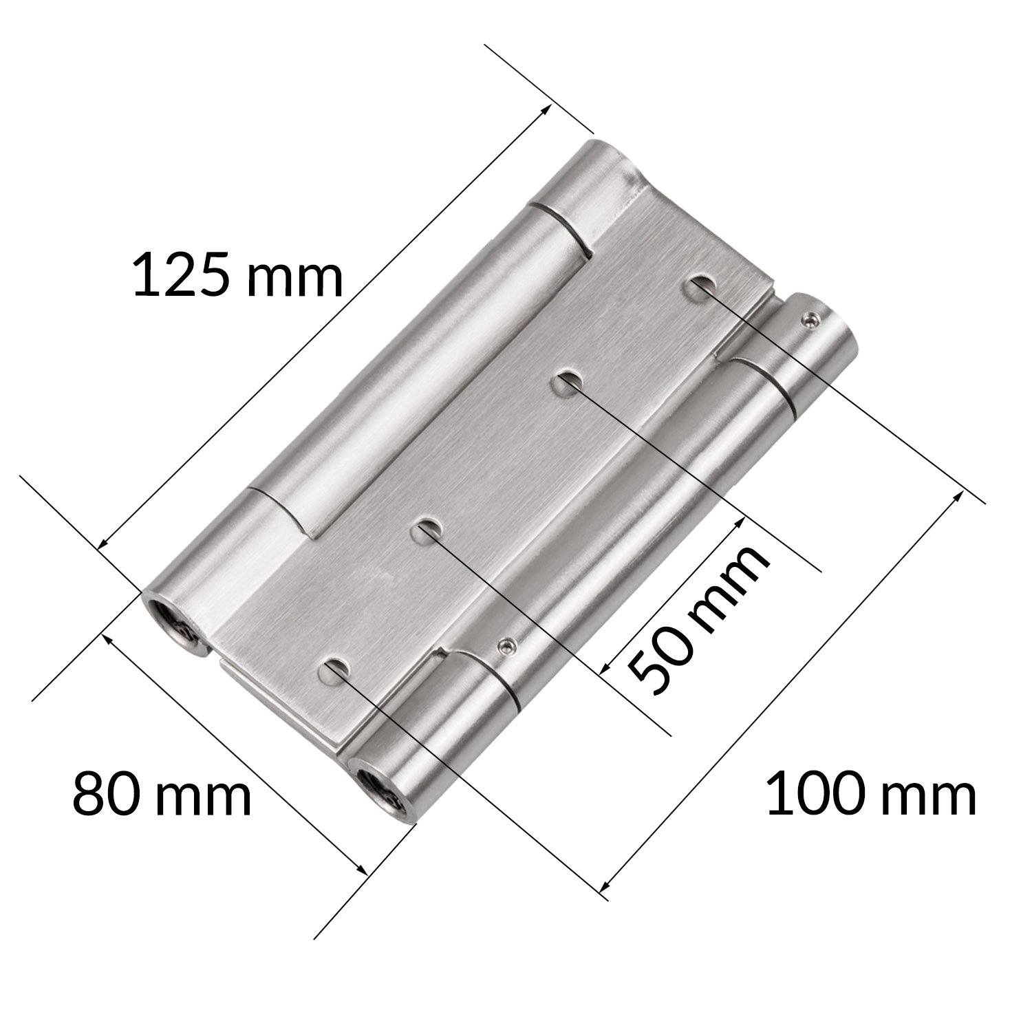 2 zawiasy drzwiowe ze stali nierdzewnej wys. 125 mm // z miękkim domykaniem // drzwi wahadłowe zawias do drzwi wahadłowych zawias zawias zawias