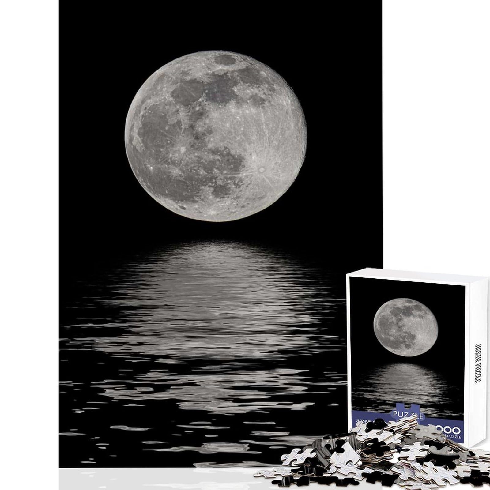 Magical Evening on The Sea Jigsaw Puzzle 1000 Memory Fun Game Zero Gap Portable Travel Friendly Fun Game 50x75cm