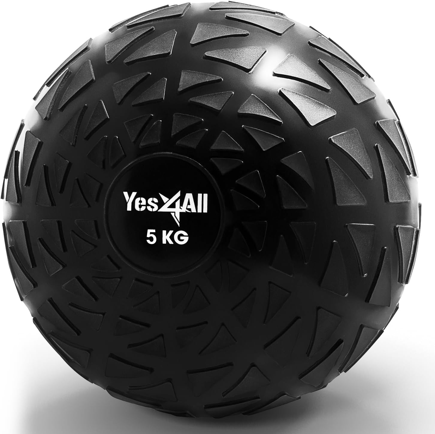 Yes4All Slam Ball PVC Non-Bounce Training Ball, Weighted Exercise with Anti-Slip Texture for Home Gym Workouts, 3kg to 10kg