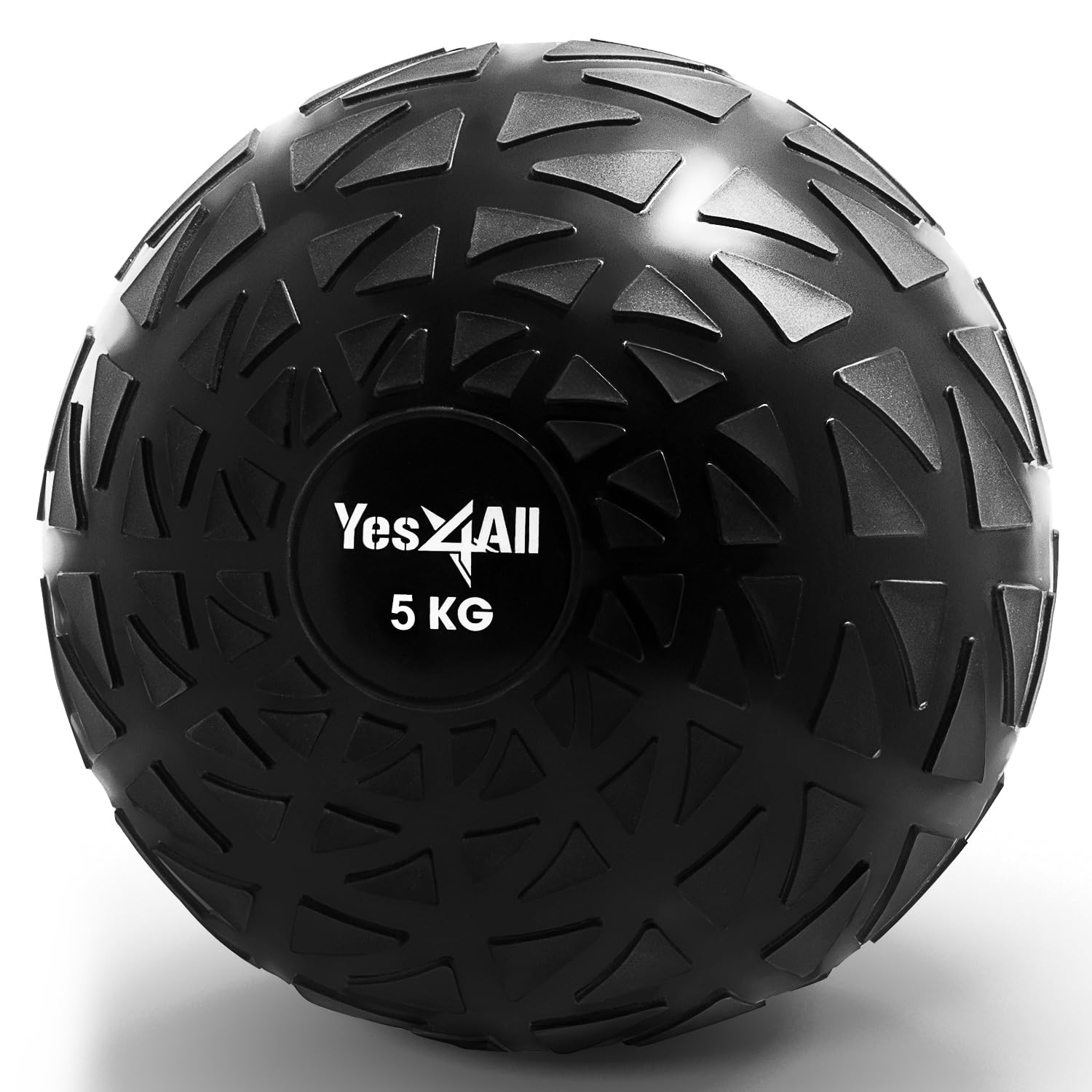 Yes4All FQ6L Dynamic Slam Balls 5 kg, Shiny, Medicine Ball Sand Filled No Bounce Exercise Ball, Suitable for Workout and Strength Training