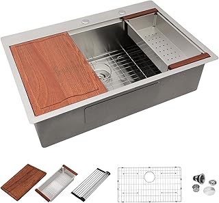 Dcolora 30x22 Inch Drop In Kitchen Sink Works...,