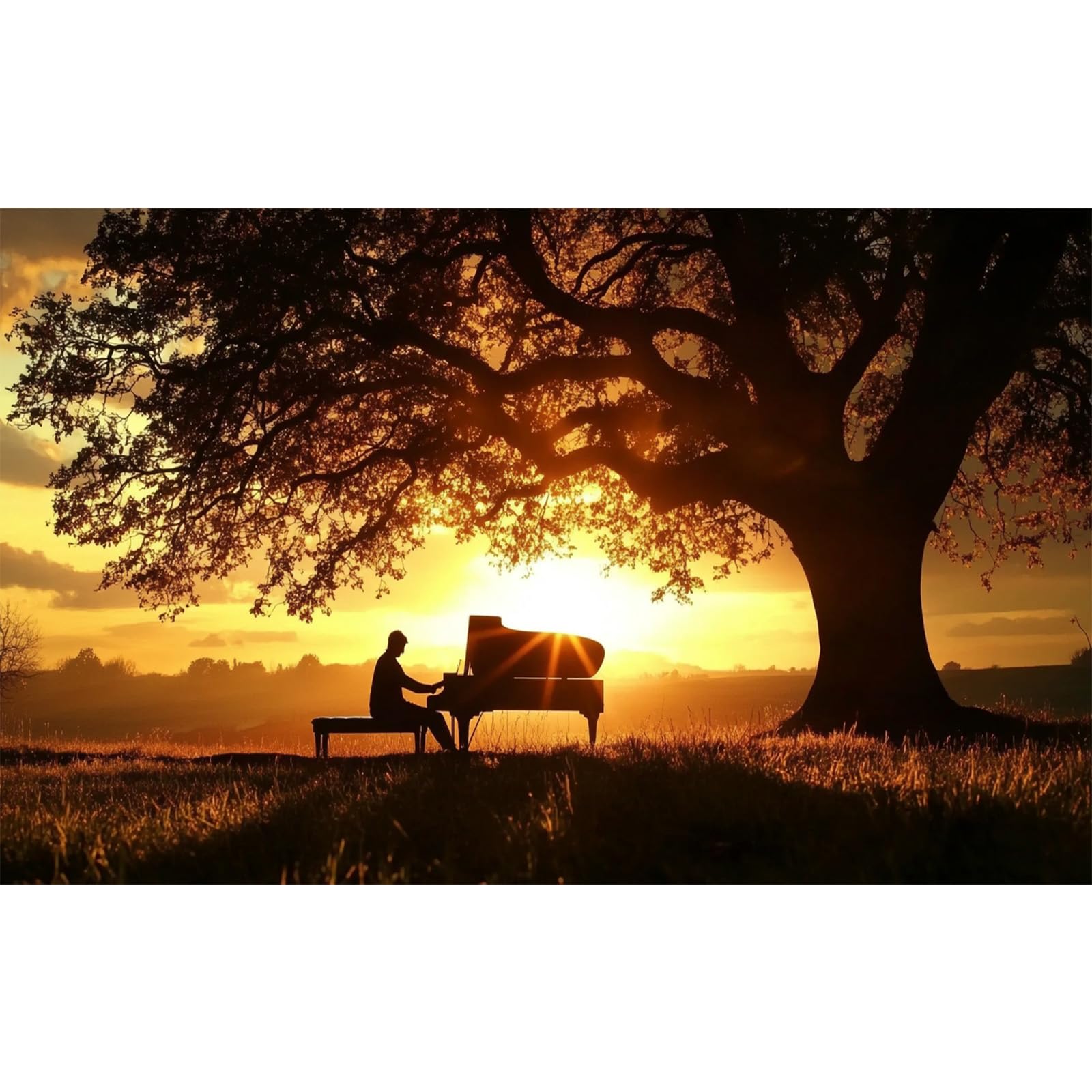 QENSPE Large Tree Diamond Art Kits Adults 5d Diamond Painting Twilight Landscape for Beginners Gem Art Full Round Crystal Embroidery Painting DIY Crafts Home Wall Decor (28x16 inch Canvas)