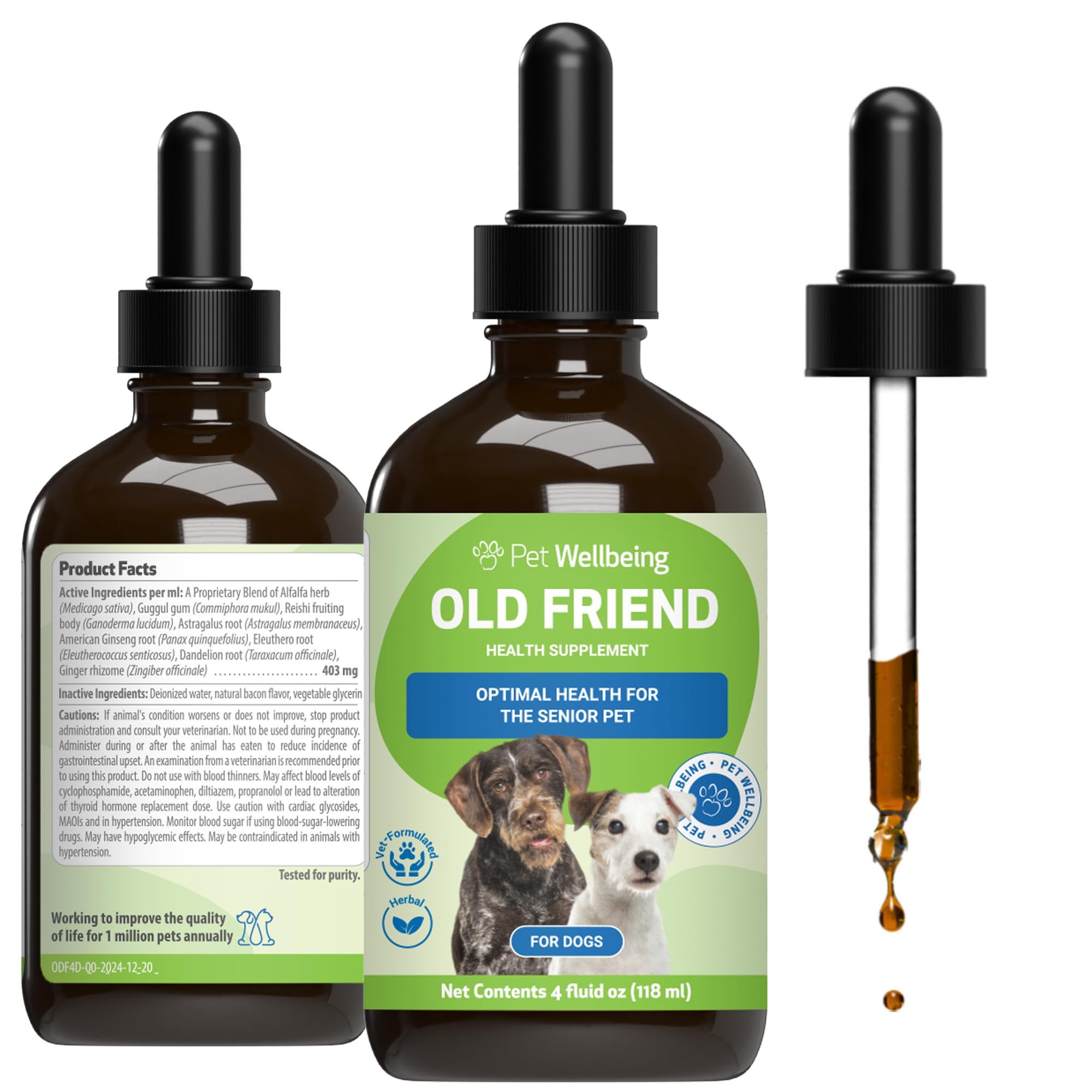 Pet Wellbeing Old Friend for Dogs - Senior Immune & Cognitive, 2 oz — Amazon image 10