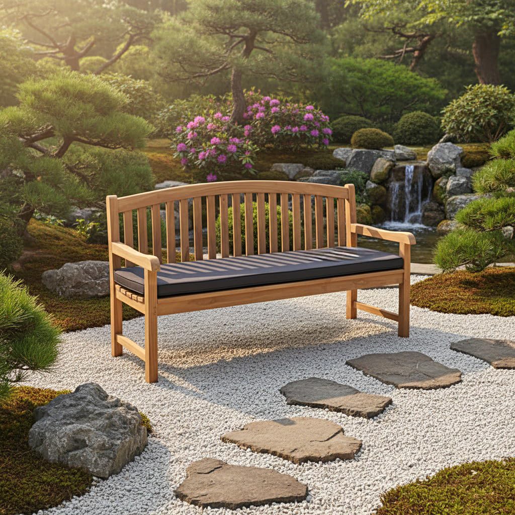 Banc en teck massif Cambridge 180 cm assise robuste quatre places