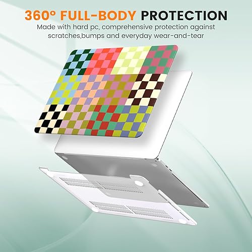 Miniatura 10 de iCasso Funda compatible con MacBook Pro de 13 pulgadas 2022 2021 2020-2016 versión A2338M1A2251A2289A1706A1708, funda para laptop y cubierta de