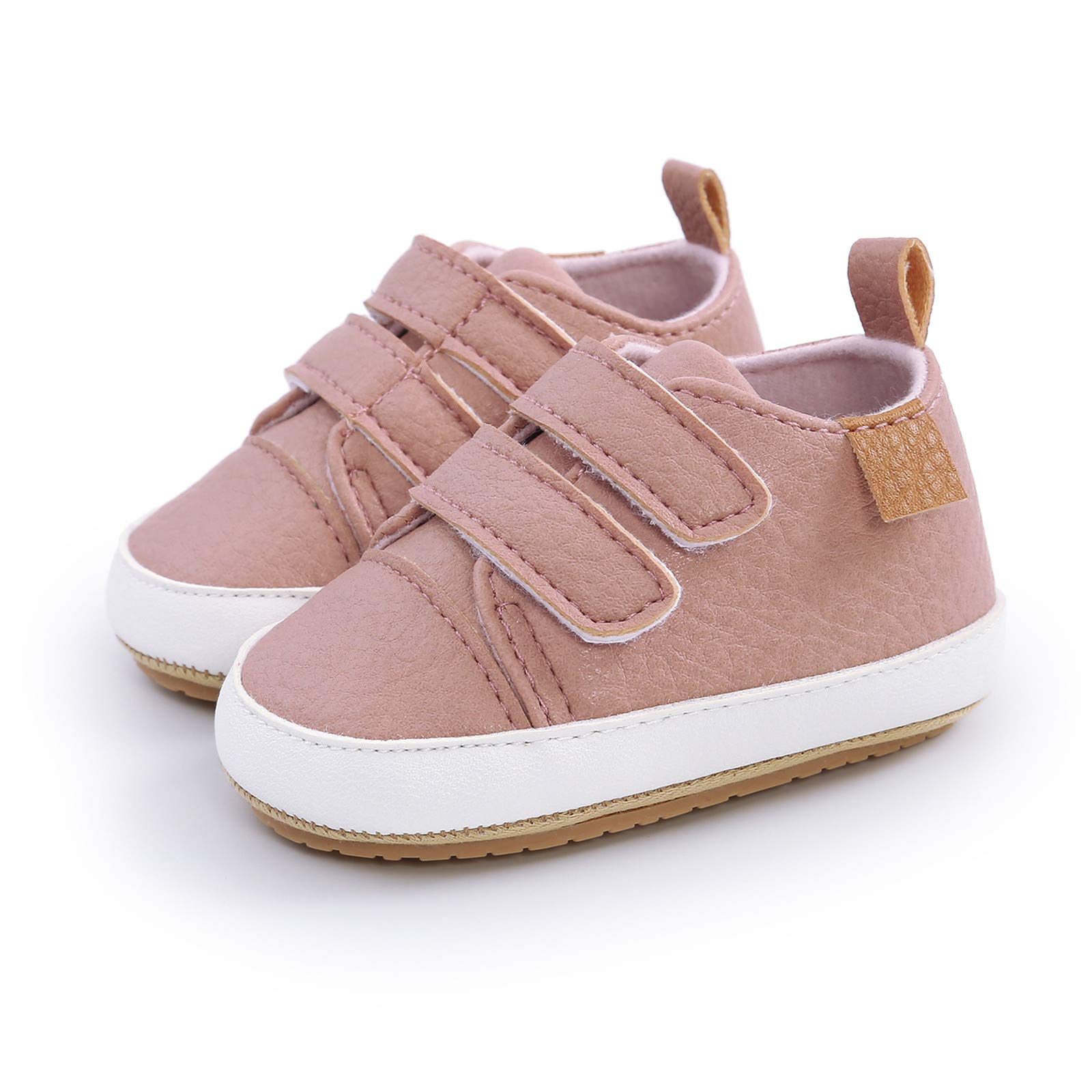 Zapatillas Deportivas para bebés niñas con Antideslizante Cuero Caminantes Infantil Goma niños