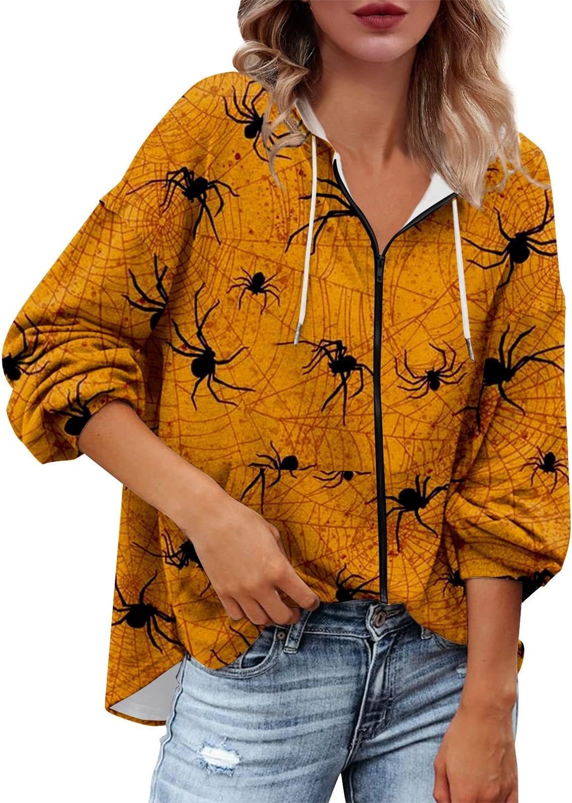Women's Mama Sweatshirts Uk Zip Up Hoodies Loose Fit Sweatshirt Casual Long Sleeve Shirts Pullover Tops, S-3XL