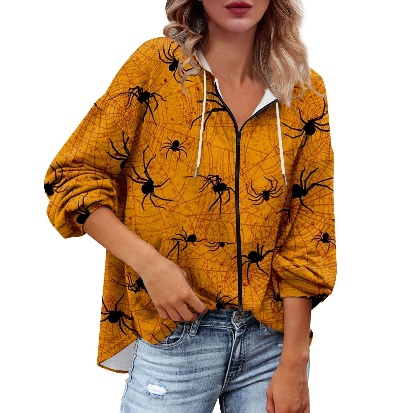 Women's Mama Sweatshirts Uk Zip Up Hoodies Loose Fit Sweatshirt Casual Long Sleeve Shirts Pullover Tops, S-3XL