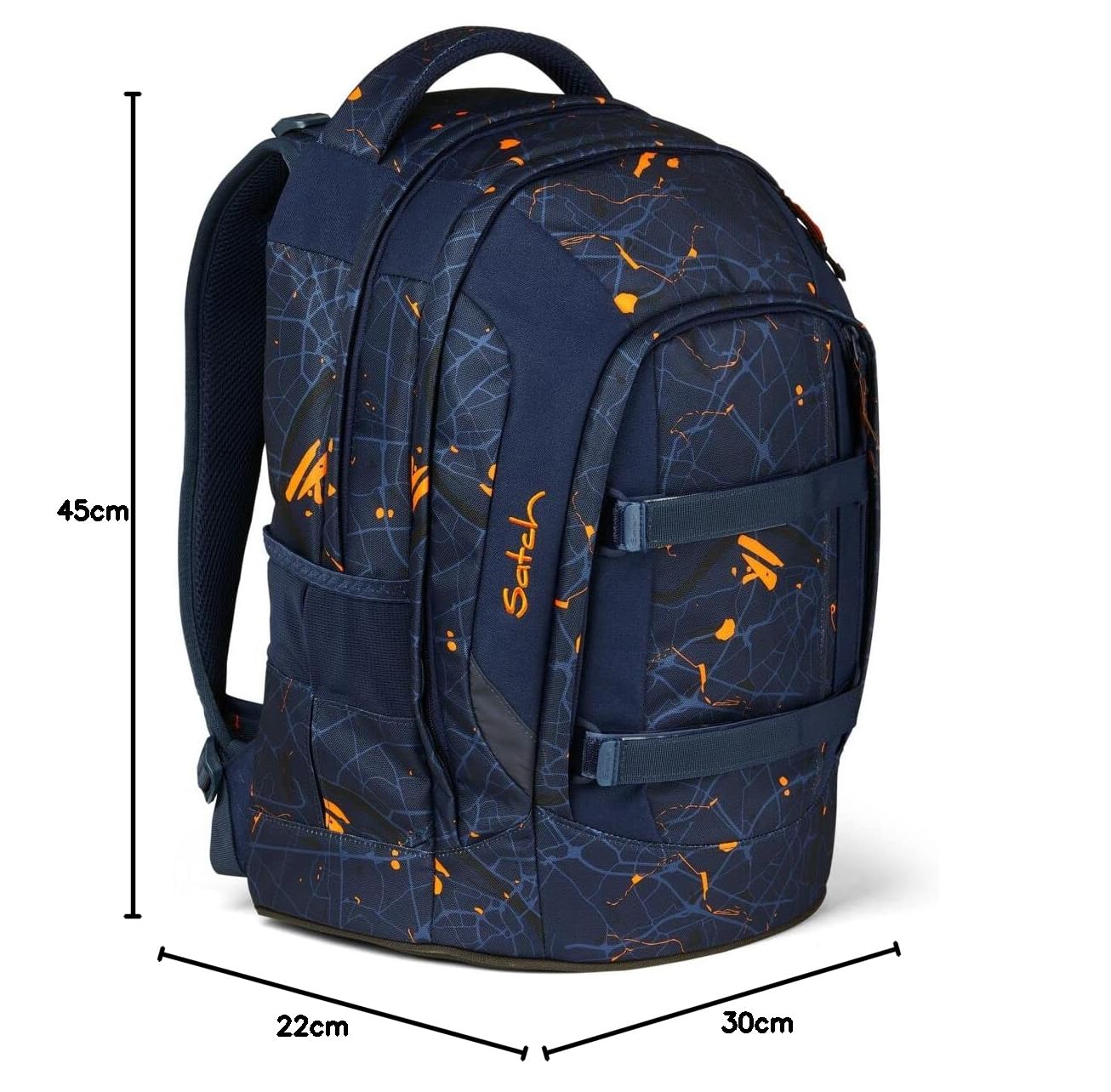 satch Pack Schulrucksack Set 3tlg. mit Sporttasche und Schlamperbox