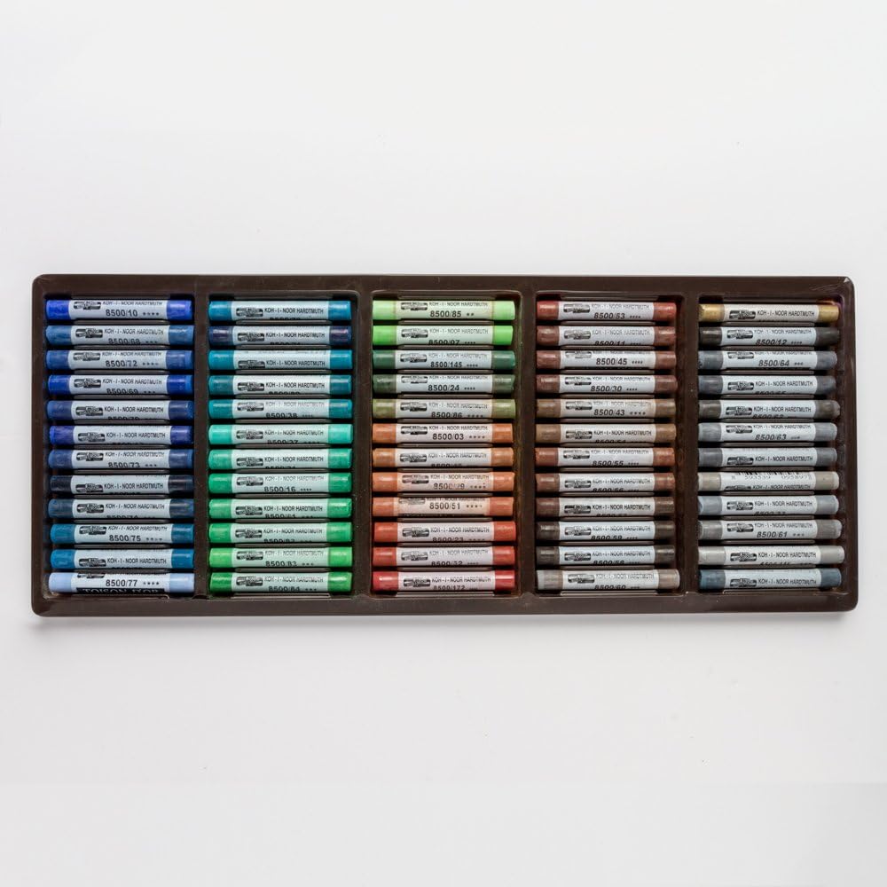 Koh-I-Noor TOISON D'OR 8539 Artist's Soft Pastels in Wooden Box (Pack of 120)