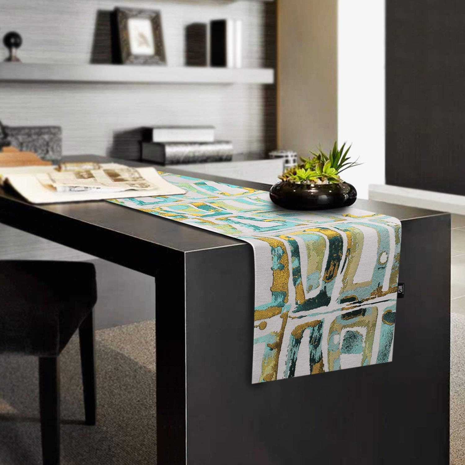 Gеt Dіѕсоunt 70% Prісе Artbisons Table Runner Rectangle Linen-Chenille Fashion Contracted Tea Table Cover with Thickly Modern Handmade Tablerunners for Home Deco (Colorful, 13x108'')