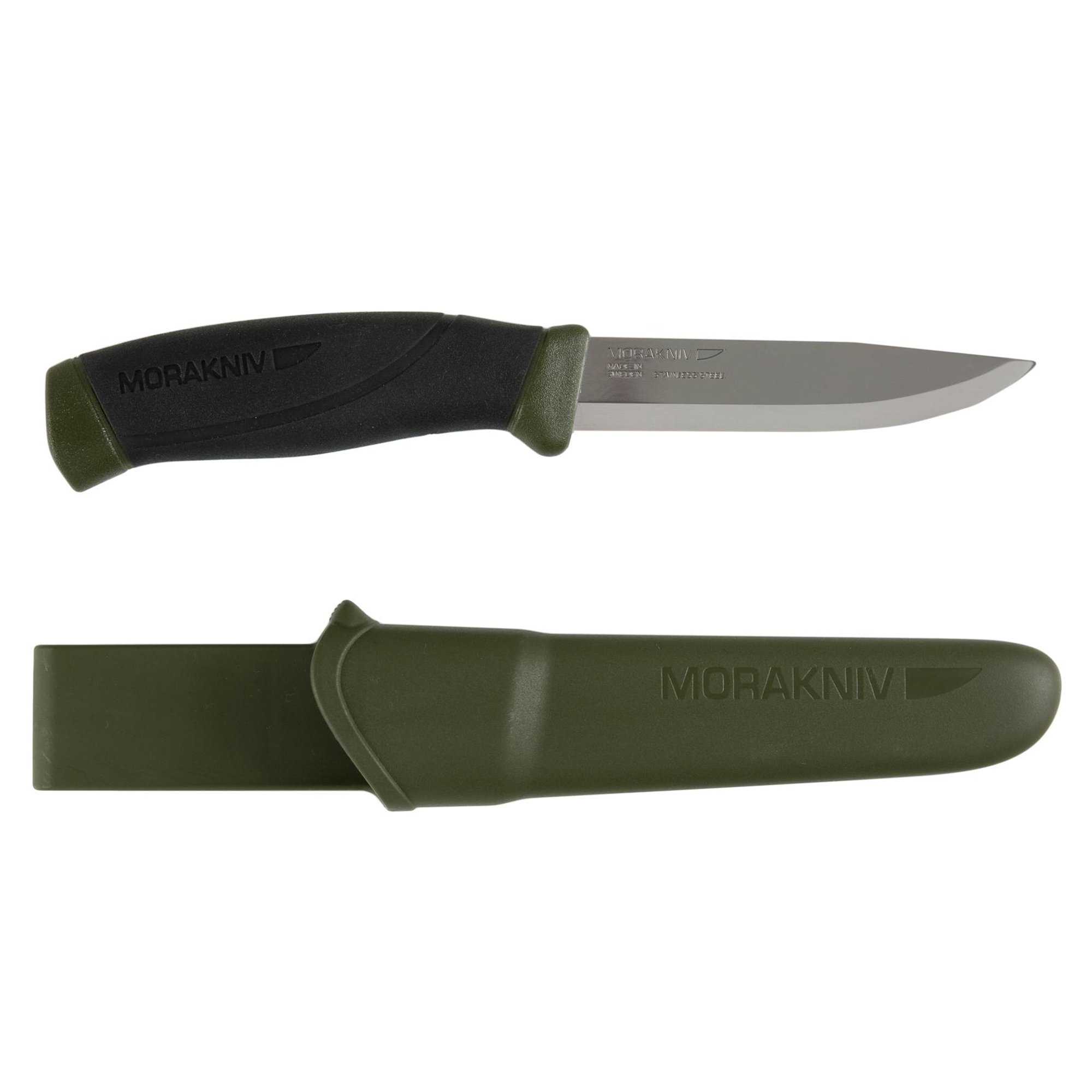 Morakniv Outdoor Messer mit Scheide - Mora Companion S - 1-Pack - Jagdmesser Feststehende Klinge aus Edelstahl - 2,5 mm - Hergestellt in Schweden - Survival Messer für Camping & Jagd