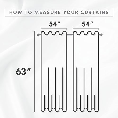 Miniatura 3 de Elegant Comfort Cortinas opacas con ojales en la parte superior, juego de 2 paneles, tratamiento de ventana, aislamiento térmico, oscurecimiento de