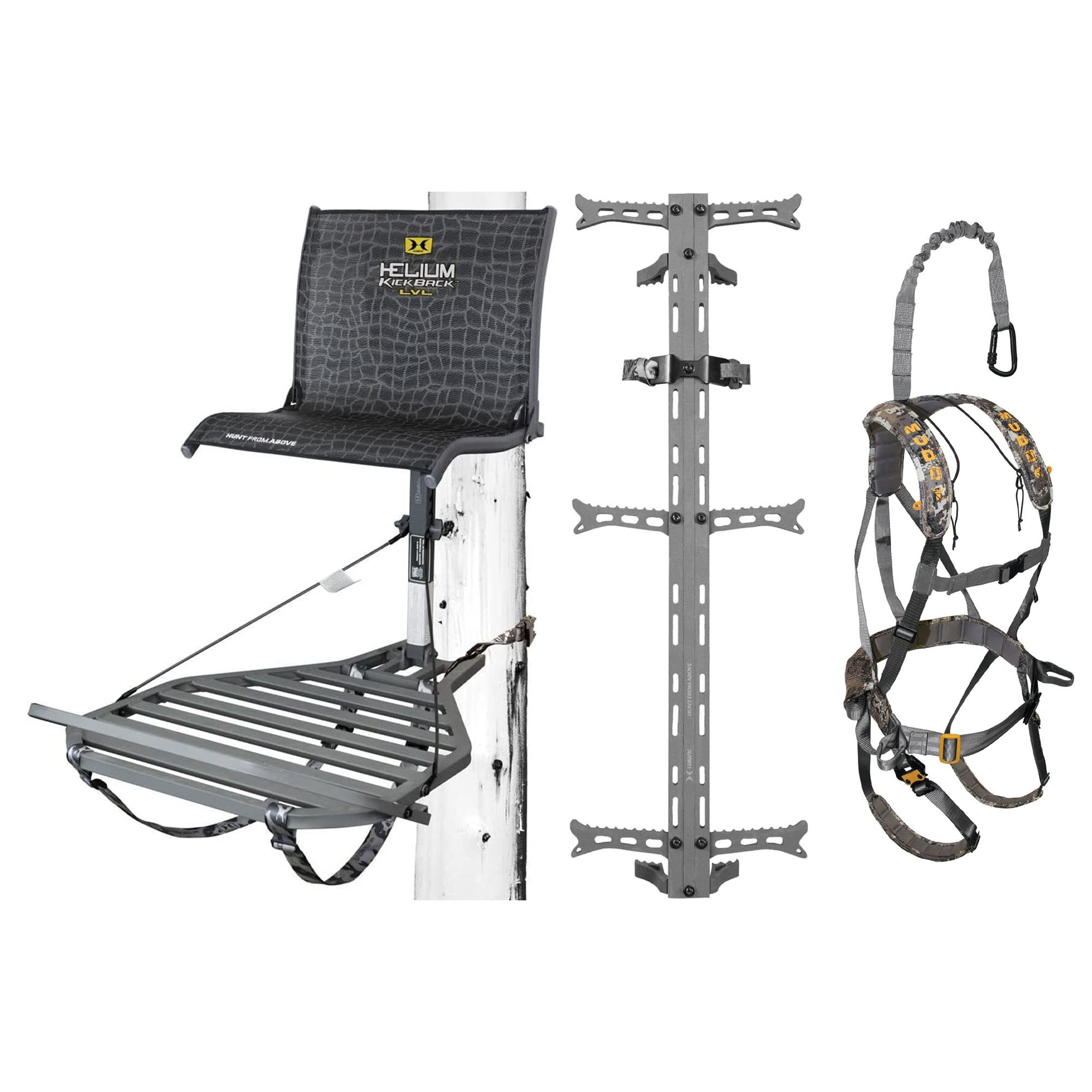 Hawk Helium Kickback LVL Hang-On Tree Stand w/Footrest, 26.5