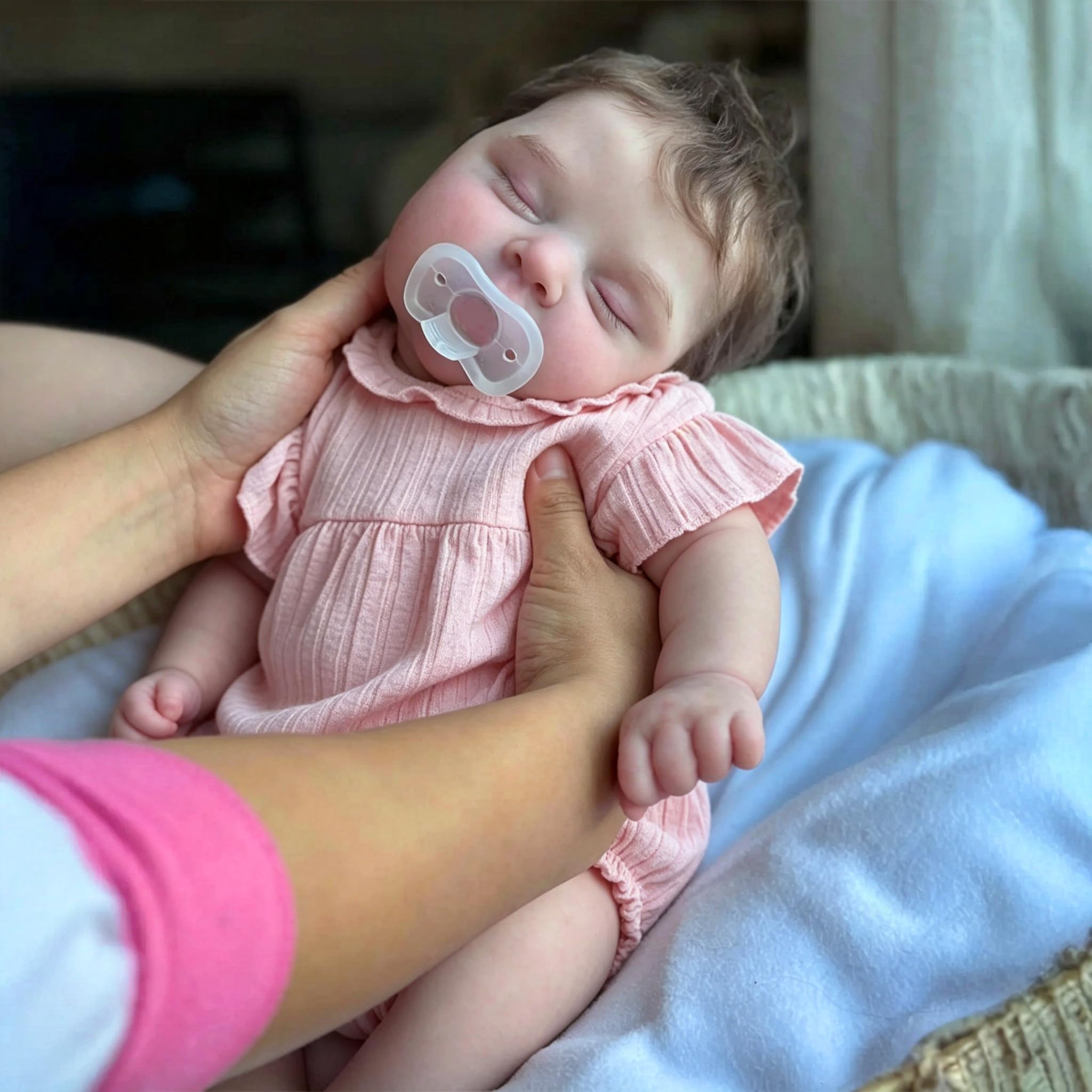 Zero Pam Reborn Baby Dolls Girl 20 Inch Realistic Baby Doll Soft Body Real Life Newborn Baby Dolls Adorable Life Like Baby Dolls That Look Real Sleeping Baby-image-20