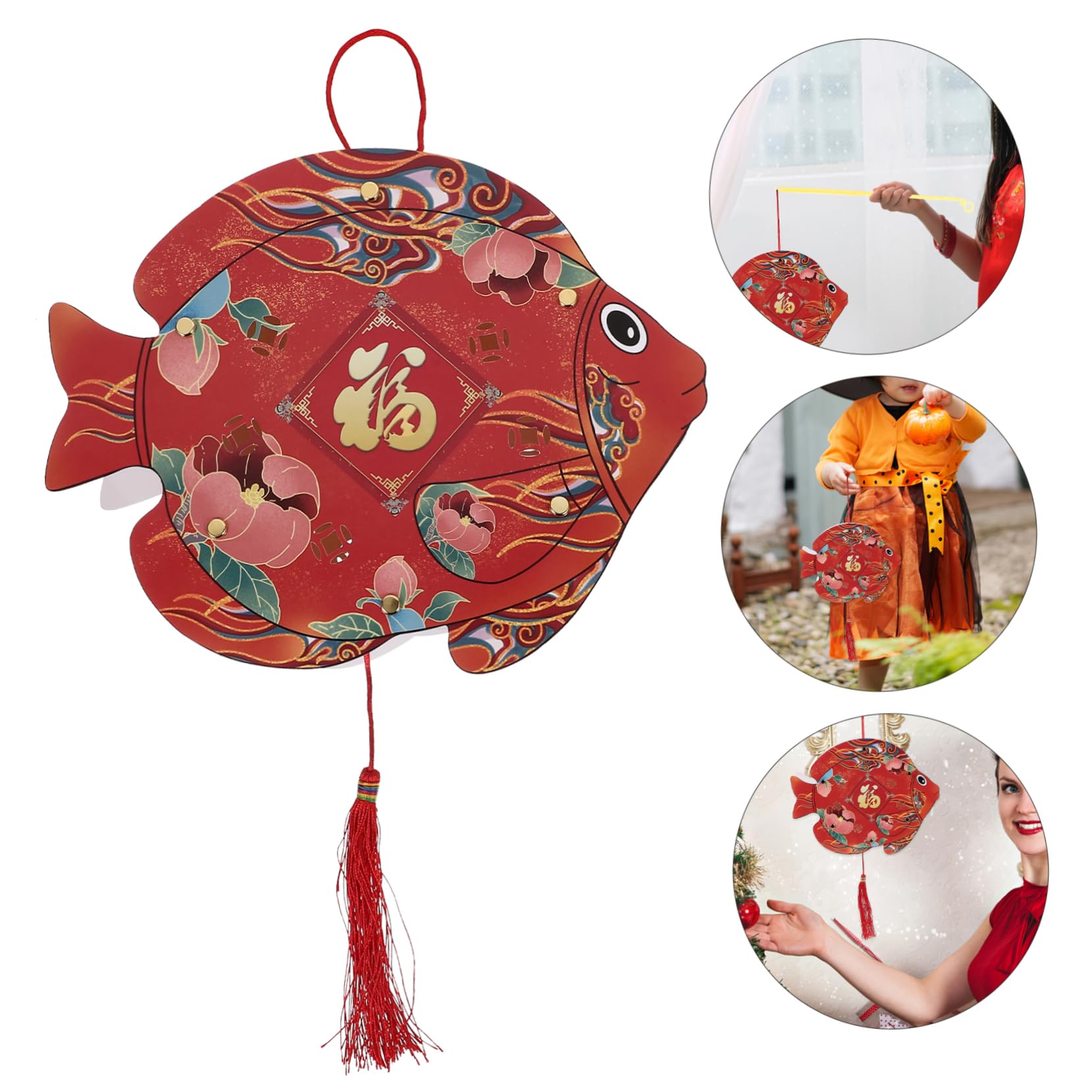 YARNOW 5 Set DIY Kit Materiale per Decorazione Lanternine per Capodanno e Personalizza Festivo con Materiali Facile da Assemblare per Feste e Attività Creative