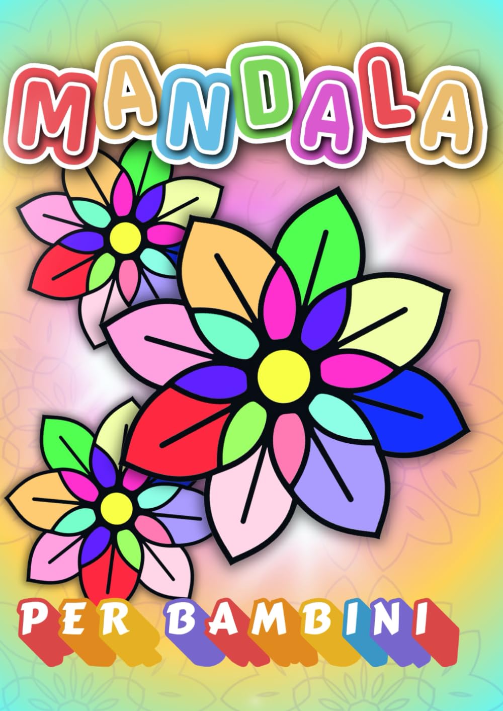 Mandala bambini 4 anni con motivi molto semplici.: Quaderno creativo A4 per stimolare concentrazione e motricità fine. Disegni da colorare infanzia, libro prescolare, attività creativa bambini.