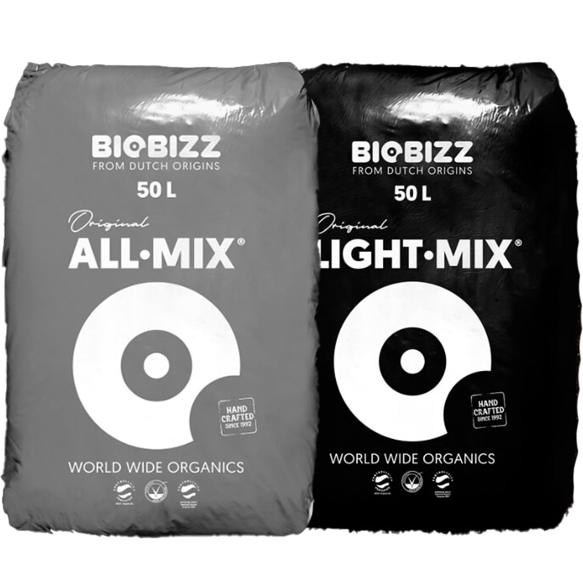 Biobizz Lightmix & Allmix Set - 100L Premium Bio-Erde für Pflanzenwachstum
