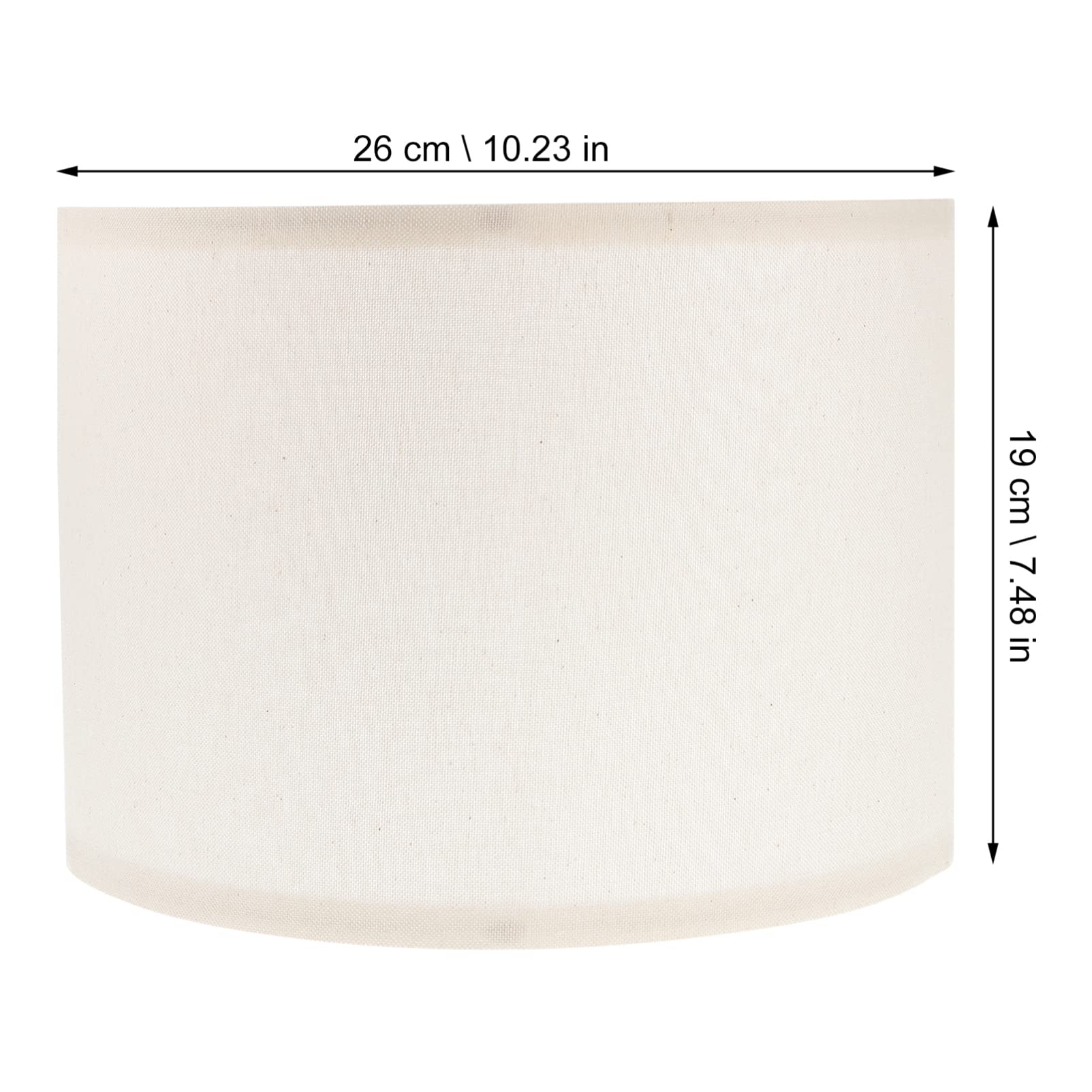 SHERCHPRY 2pezzi Paralumi Tessuto Per Lampade Da Tavolo e Sospensione Da Illuminazione Decorativa Per Camera Letto Soggiorno Ufficio e Cucina