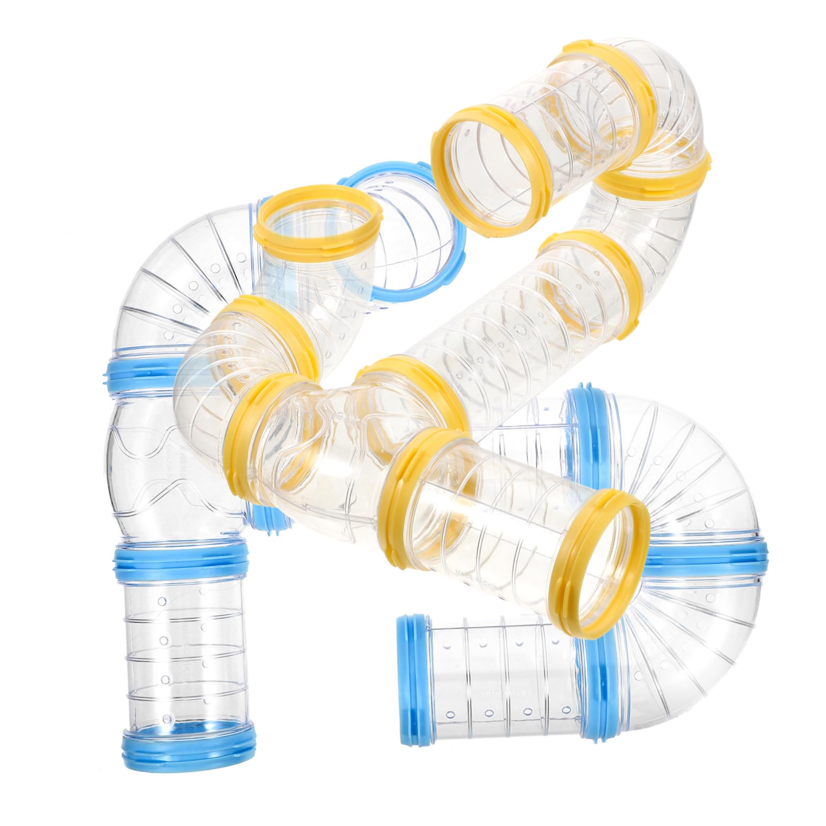 Hamster Tunnel Satz Transparent aus PP Kunststoff, 2 Satz, Nagerfest