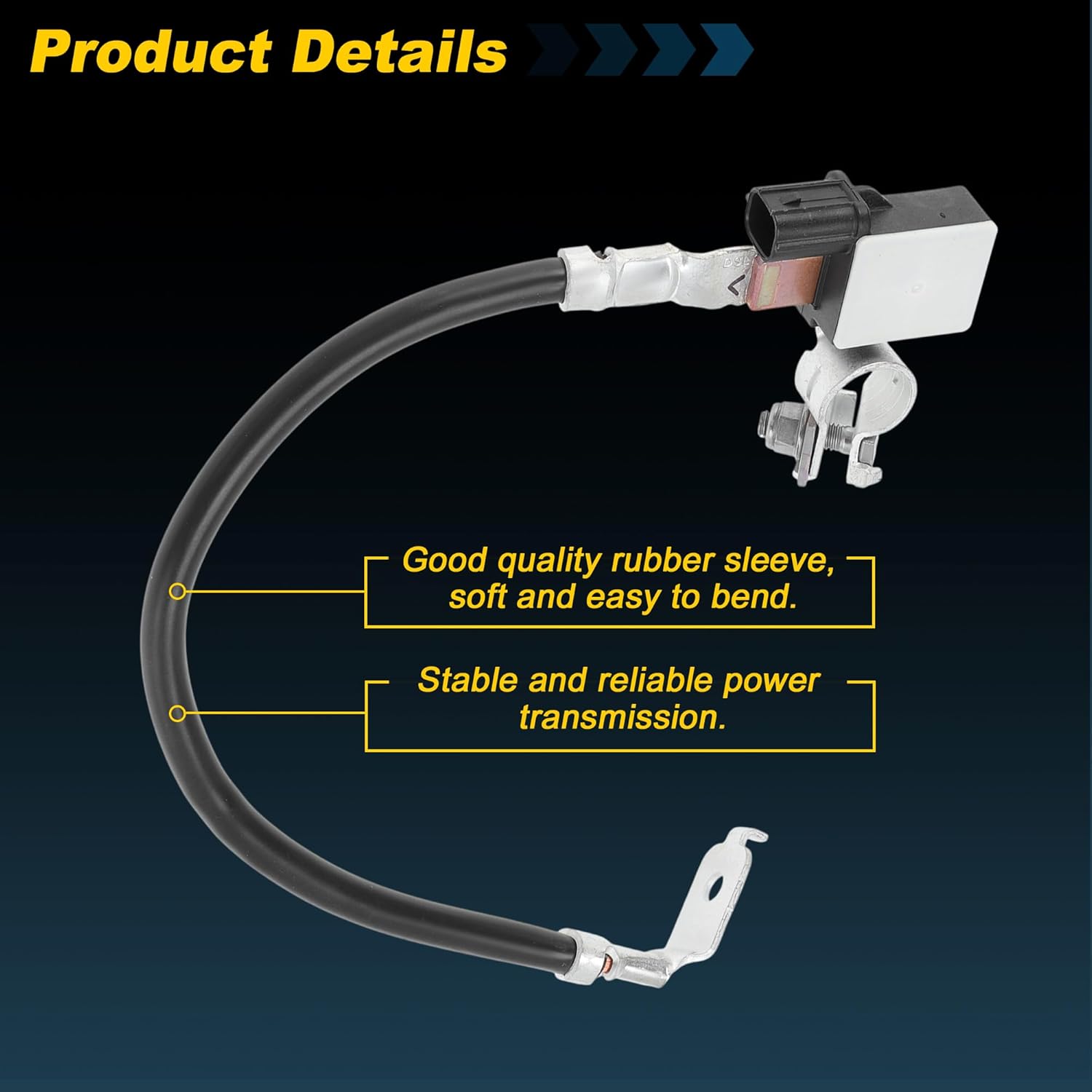 Battery Negative Sensor Cable for Hyundai Sonata 2015 2016 2017 37180-C2100 2Pin Battery Negative Cable No.37180C2100