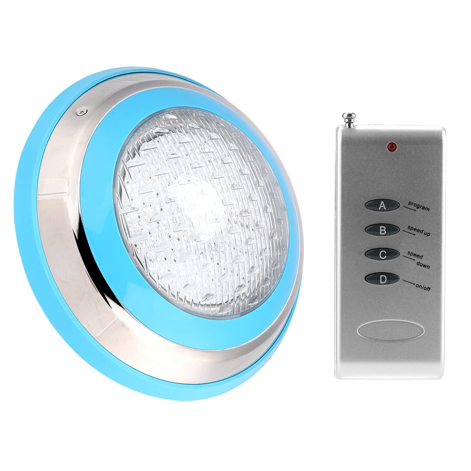 Lampada Subacquea RGB, Fontana Sommergibile in ABS 11,8x3 Pollici 35W AC12V con Telecomando 360 LED IP68 per Piscina, Stagno per Pesci, Giardino Roccioso, Fontana
