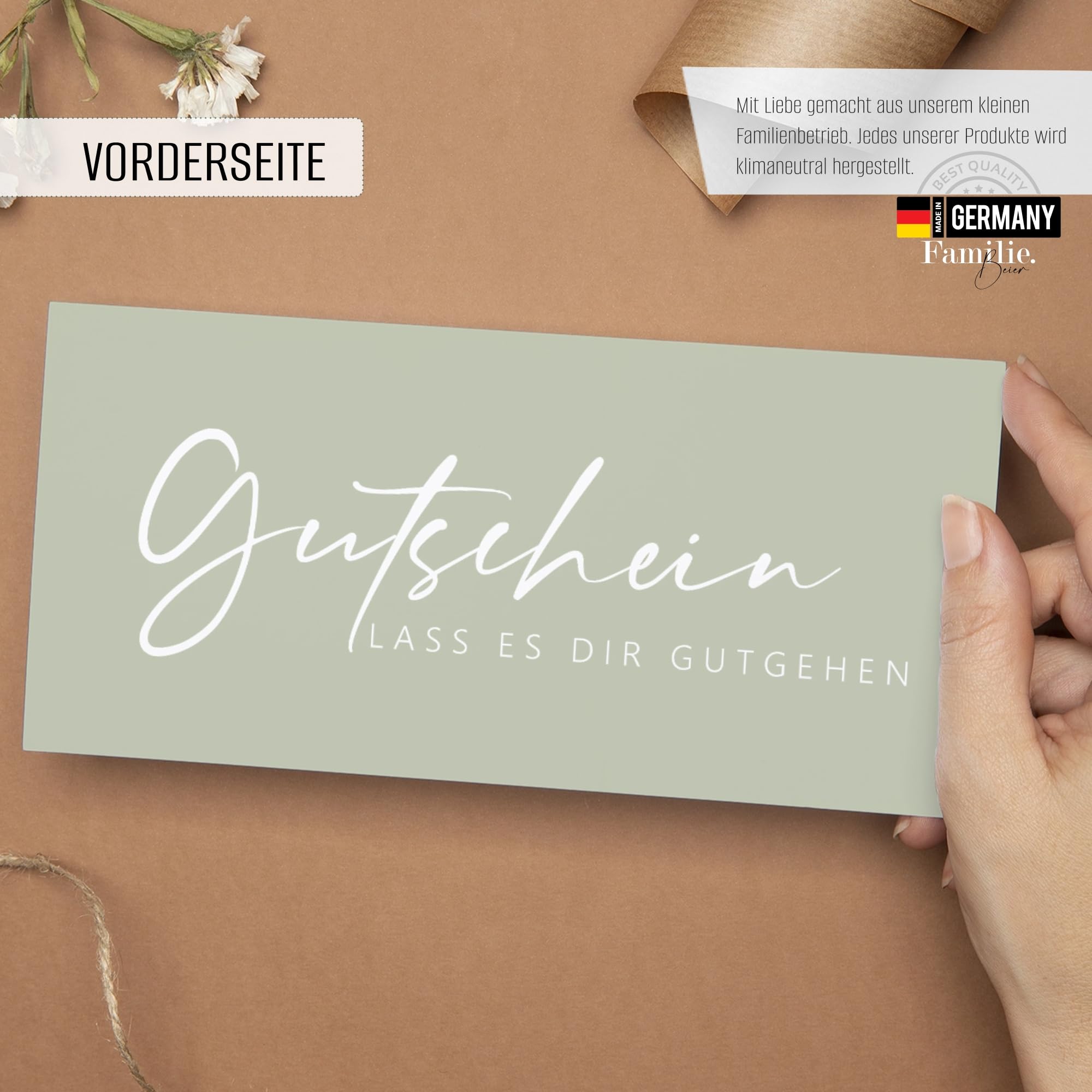 Gutscheine 40er Set als Blankovorlage zum Ausfüllen für Dienstleistungen und Geschäfte wie Friseur, Massage, Kosmetik etc. Gutscheinkarte, Geschenkgutschein