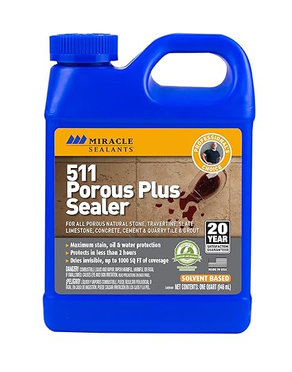 Miracle Sealants Plus QT SG 511 Porous Plus Penetrating Sealer, Quart