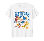 Sonic The Hedgehog Birthday It&apos;s My Birthday Cheering Sonic T-Shirt
