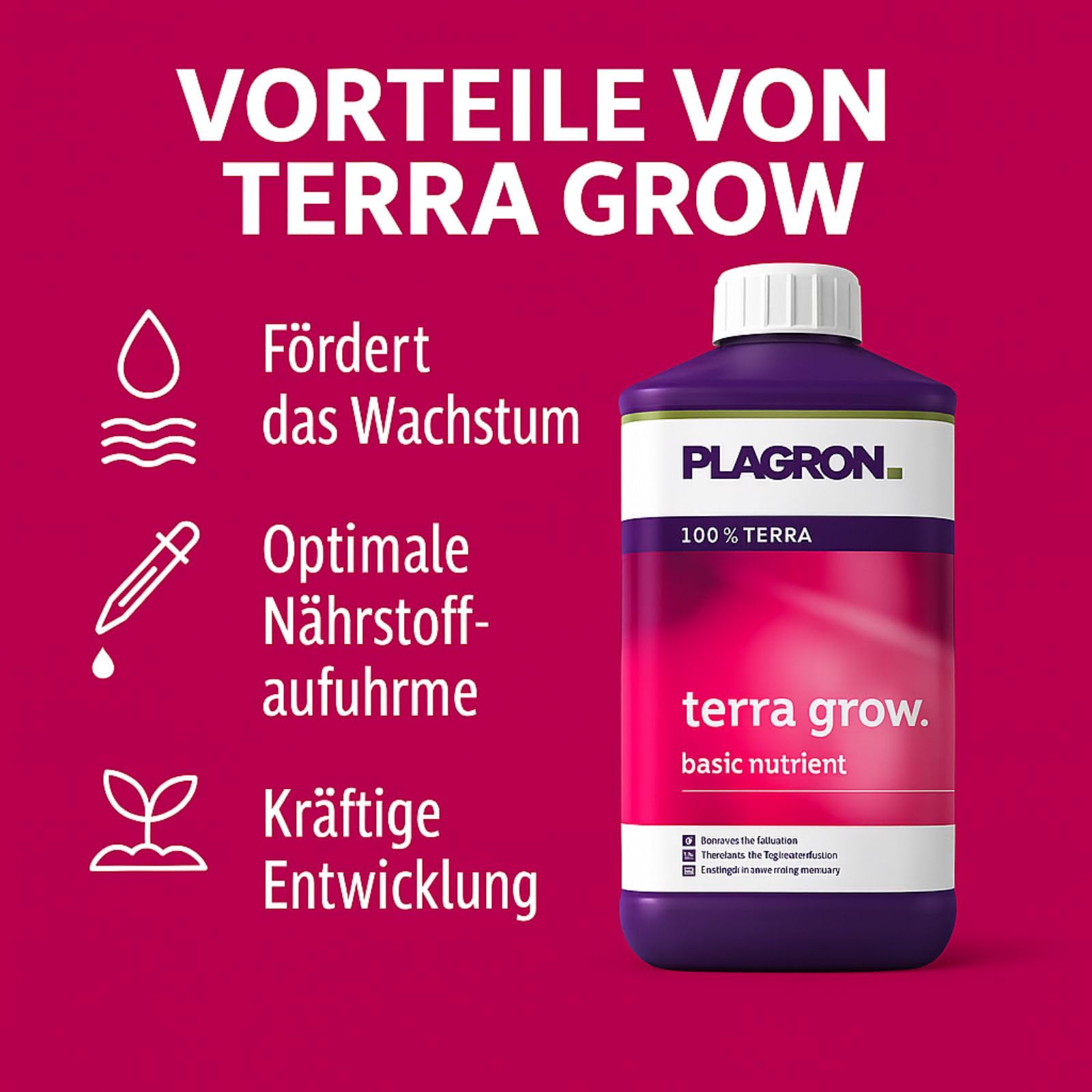 Weedness Plagron Terra Grow 5 L – Engrais croissance haute capacité